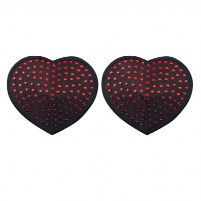 Пэстисы для груди Reusable Red Diamond Heart Nipple Pasties